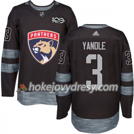 Pánské Hokejový Dres Florida Panthers Keith Yandle 3 1917-2017 100th Anniversary Adidas Černá Authentic